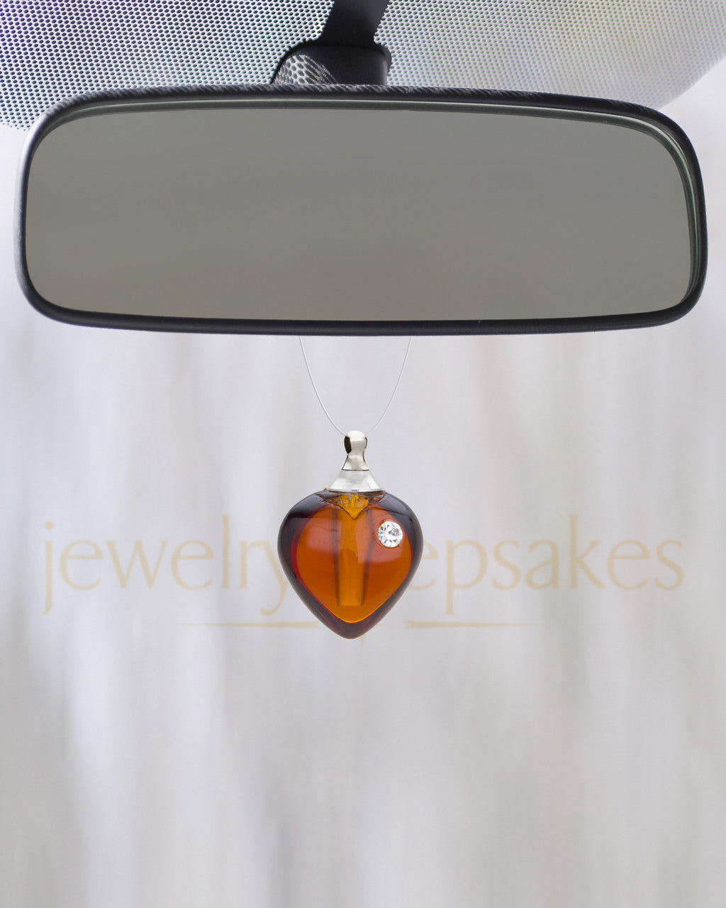 Sienna Heart Glass Reflection Pendant