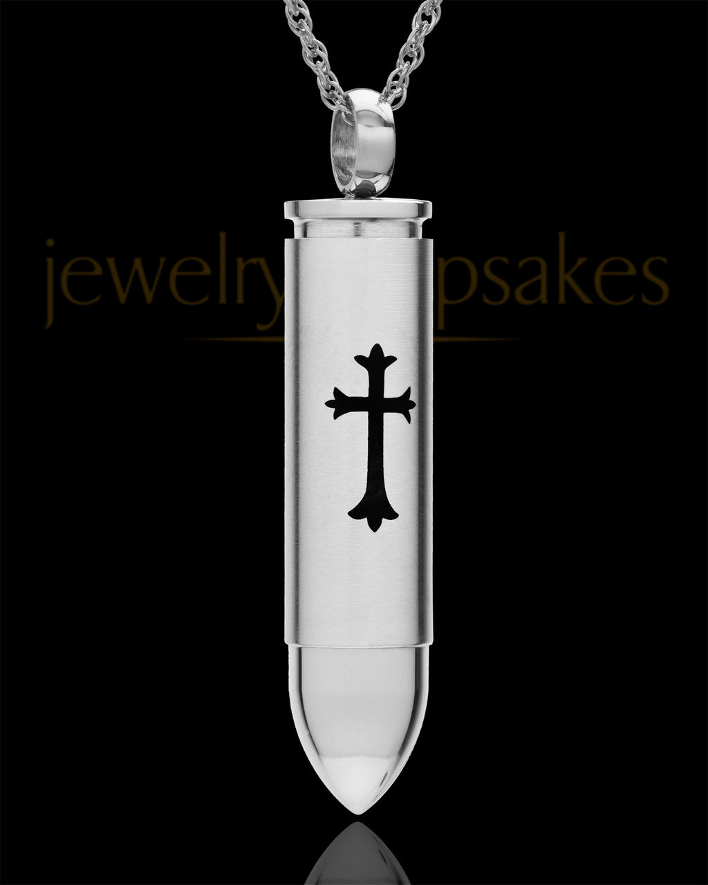 Cremains Pendant My 357 Magnum Cross Stainless Steel Bullet