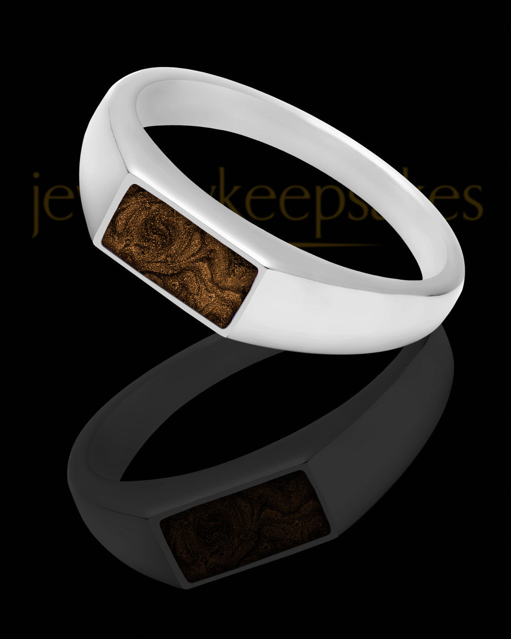 Men's Tacoma with Coffee Silver Ash Ring