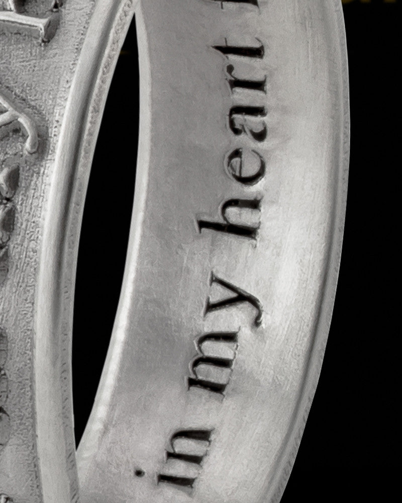 Ladies Antique Sterling Silver Forever Ring