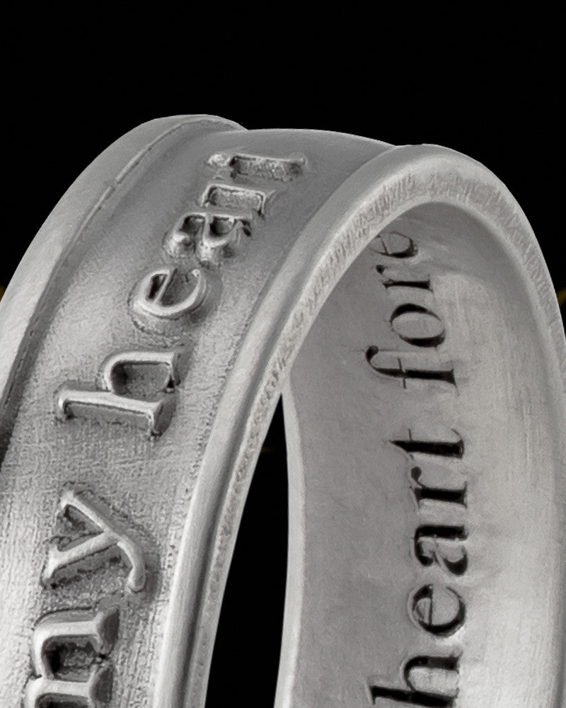 Ladies Antique Sterling Silver Forever Ring