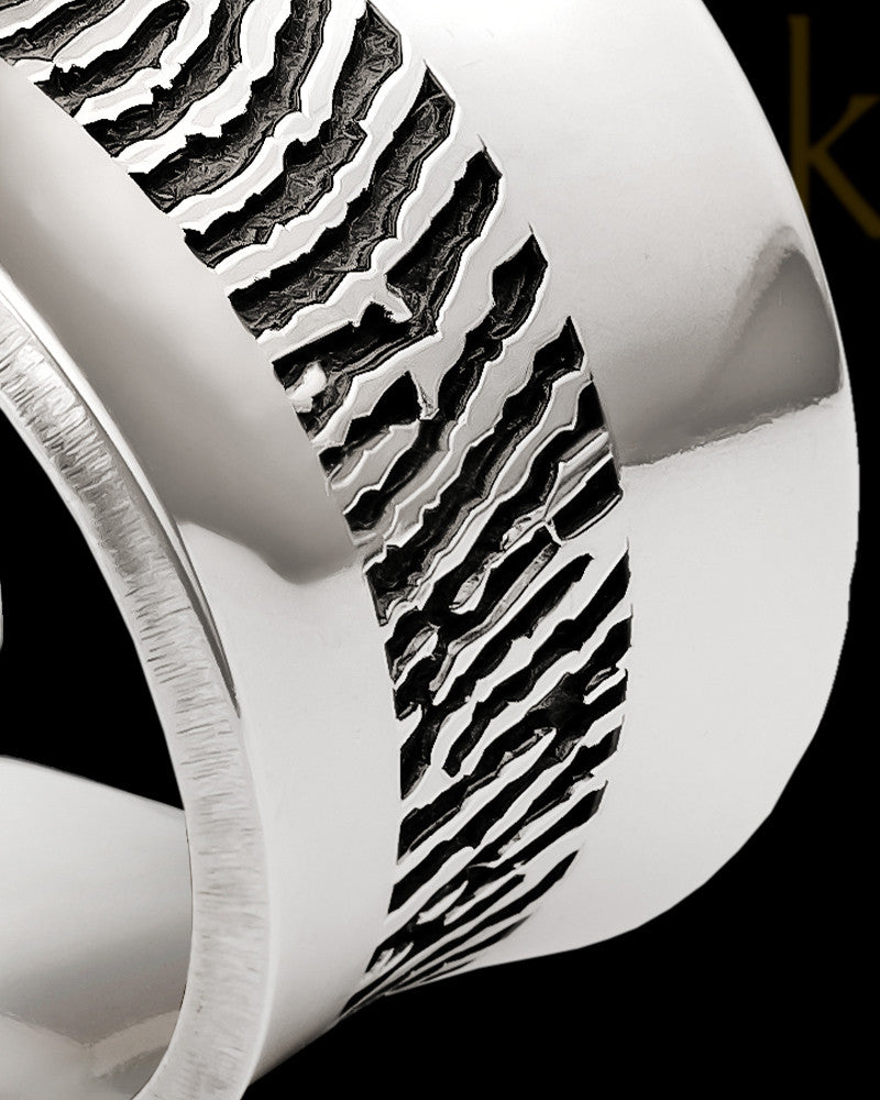 Sterling Silver Classic Beauty Thumbprint Ring