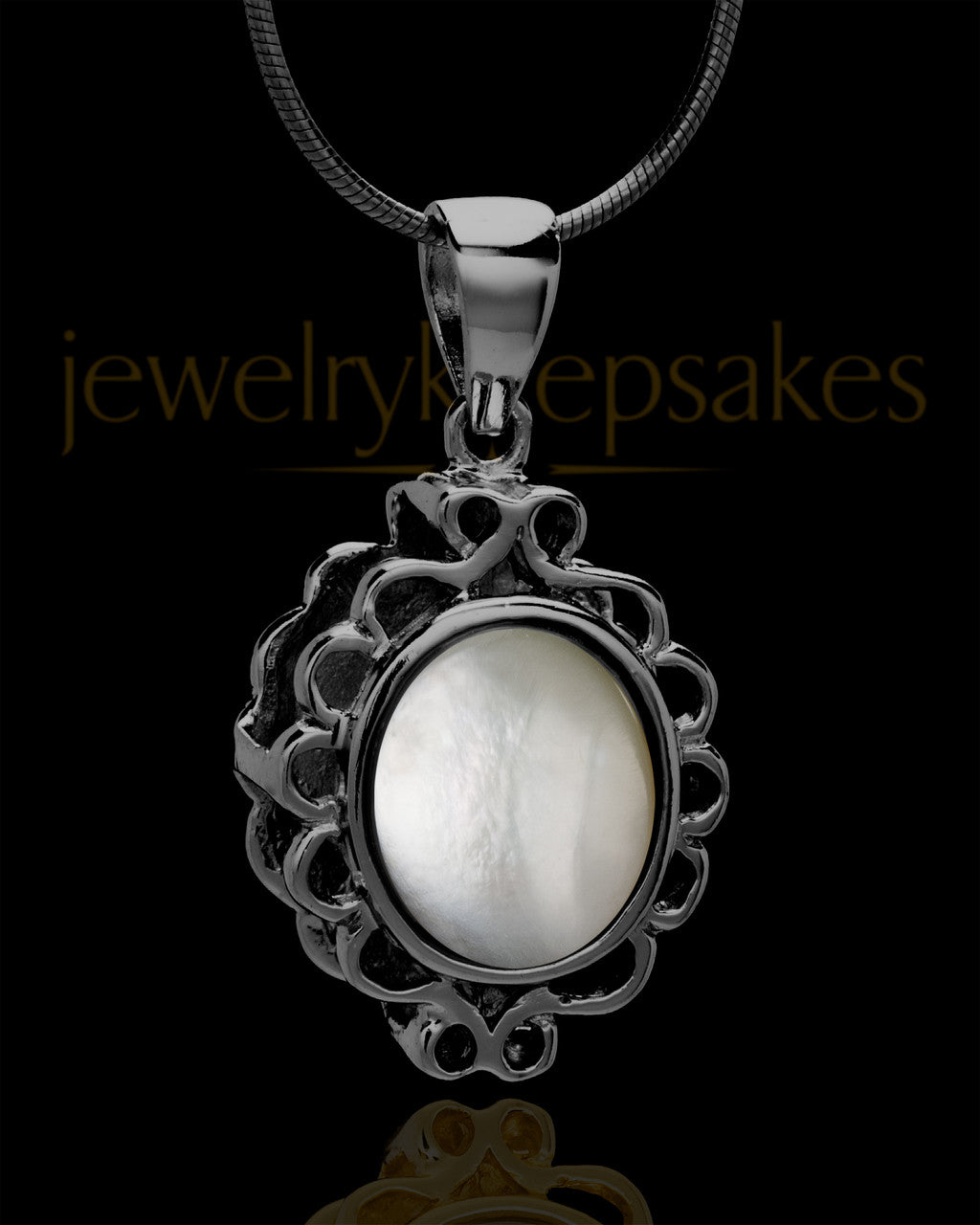 Black Plated Guardian Keepsake Jewelry