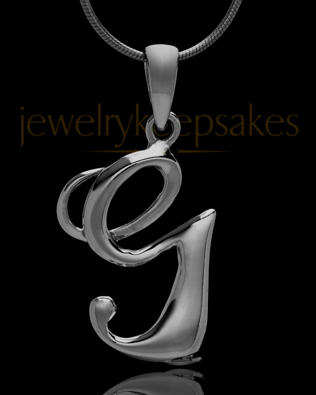 Black Plated "G" Keepsake Jewelry