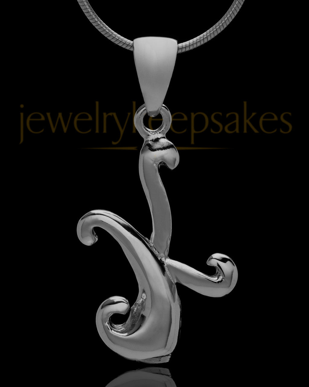 Black Plated "K" Keepsake Jewelry