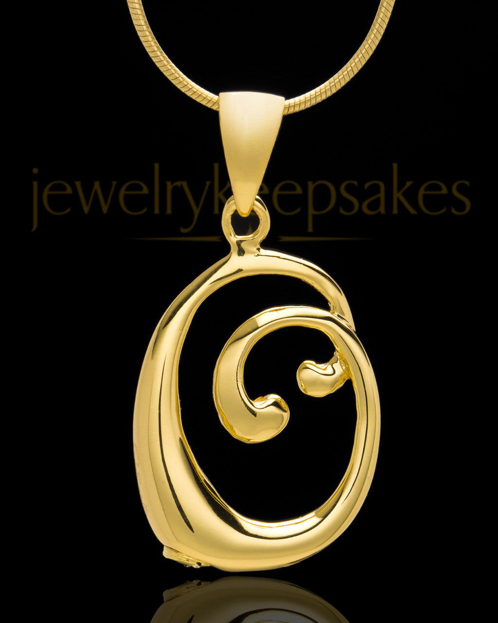 Gold Plated "O" Keepsake Jewelry