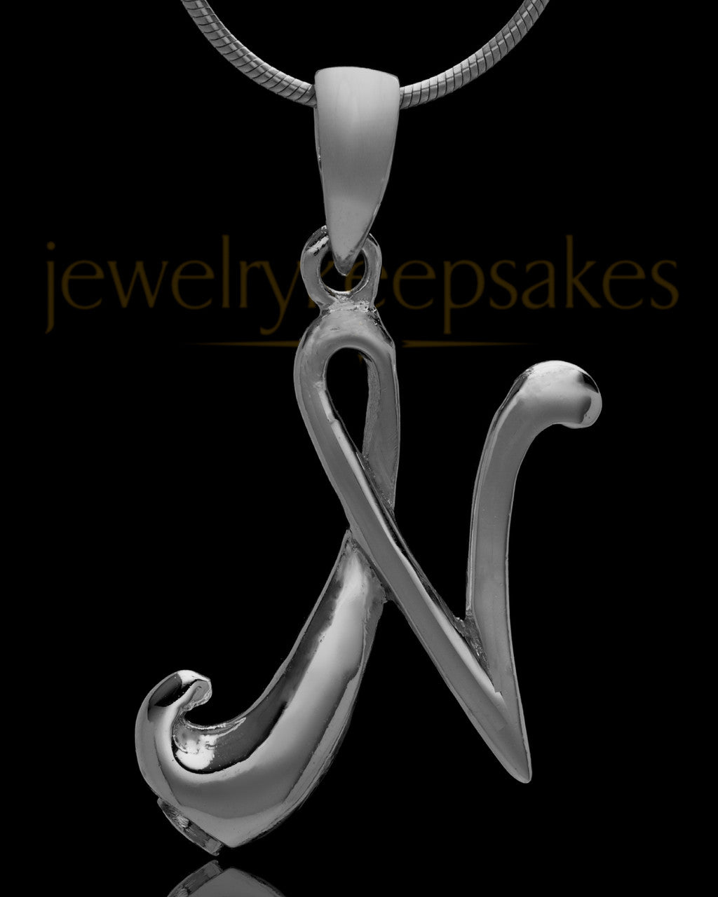 Black Plated "N" Keepsake Jewelry