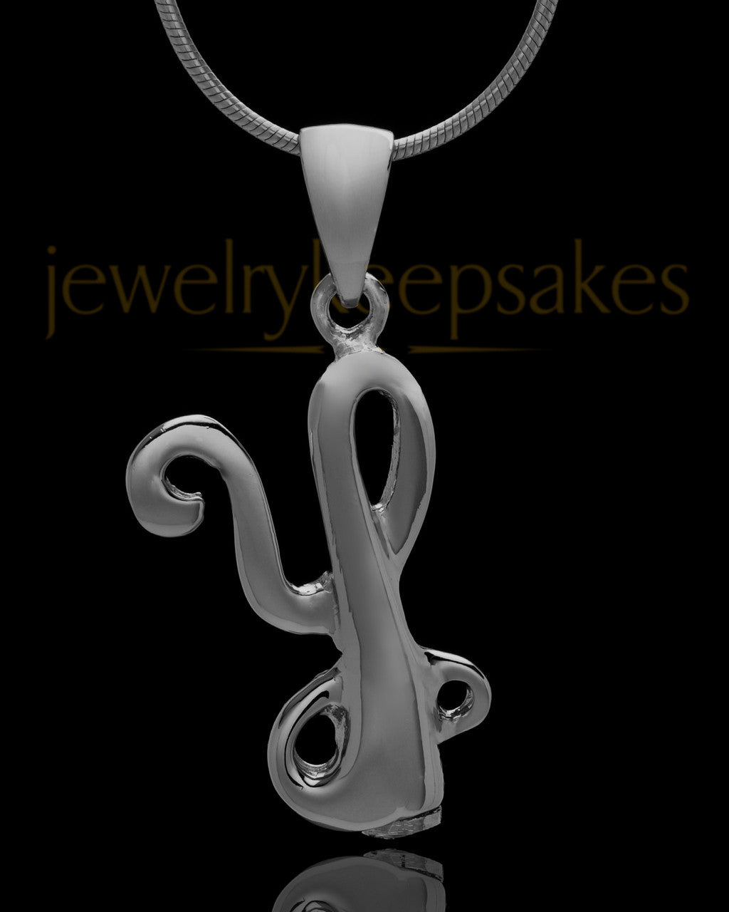 Black Plated "Y" Keepsake Jewelry