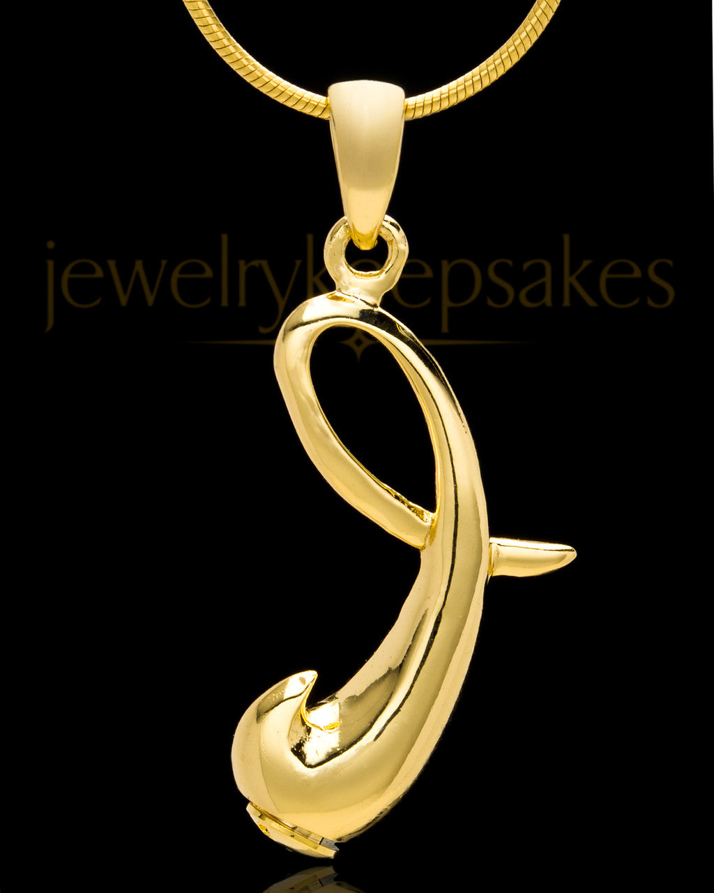 Gold Plated "I" Keepsake Jewelry