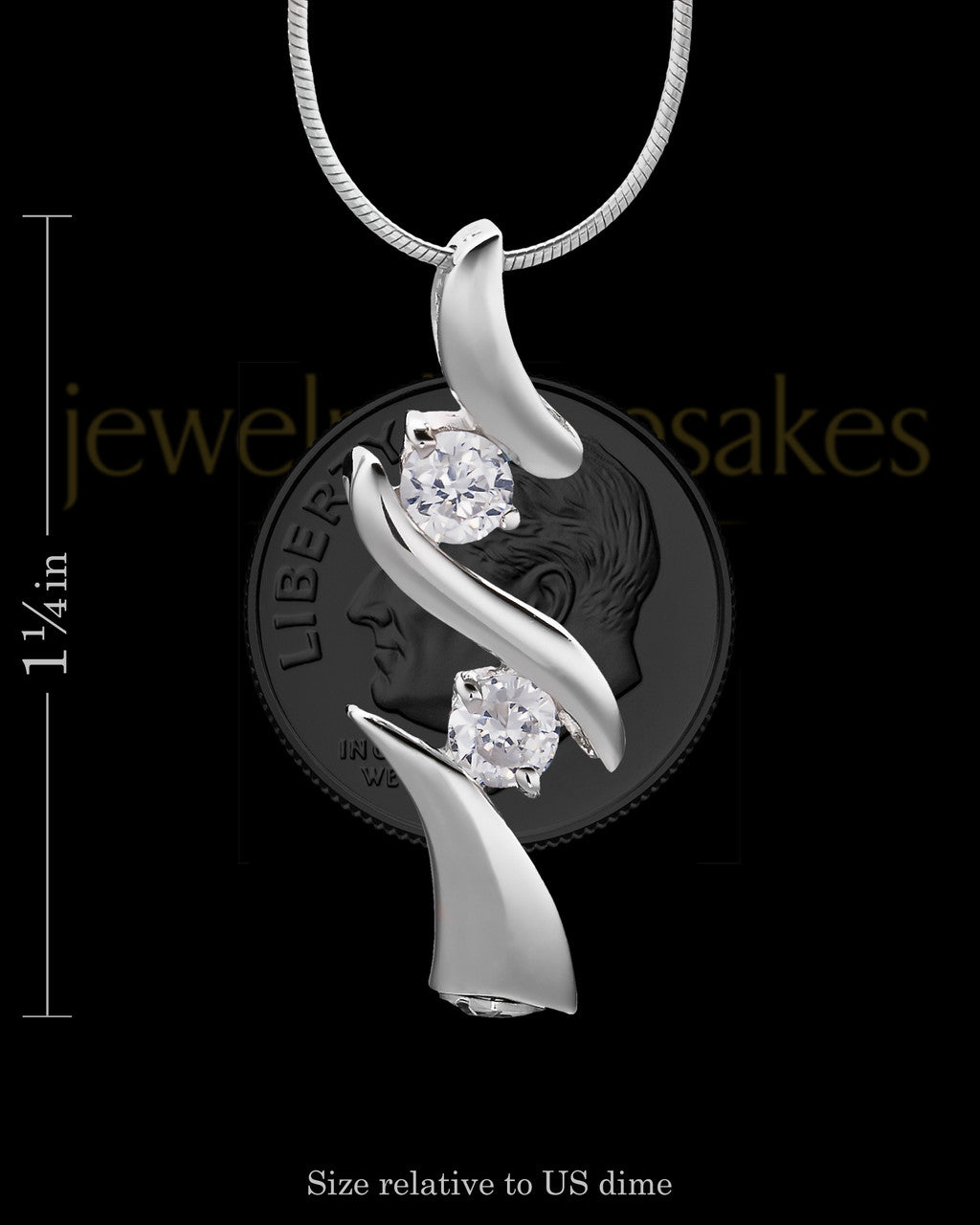 Sterling Silver Endless Love Cremation Urn Pendant