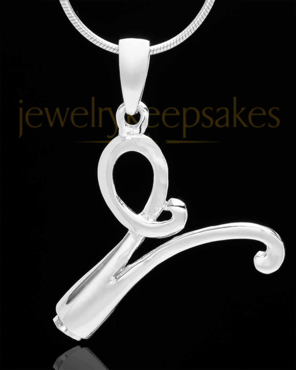 Silver Plated "V" Keepsake Jewelry