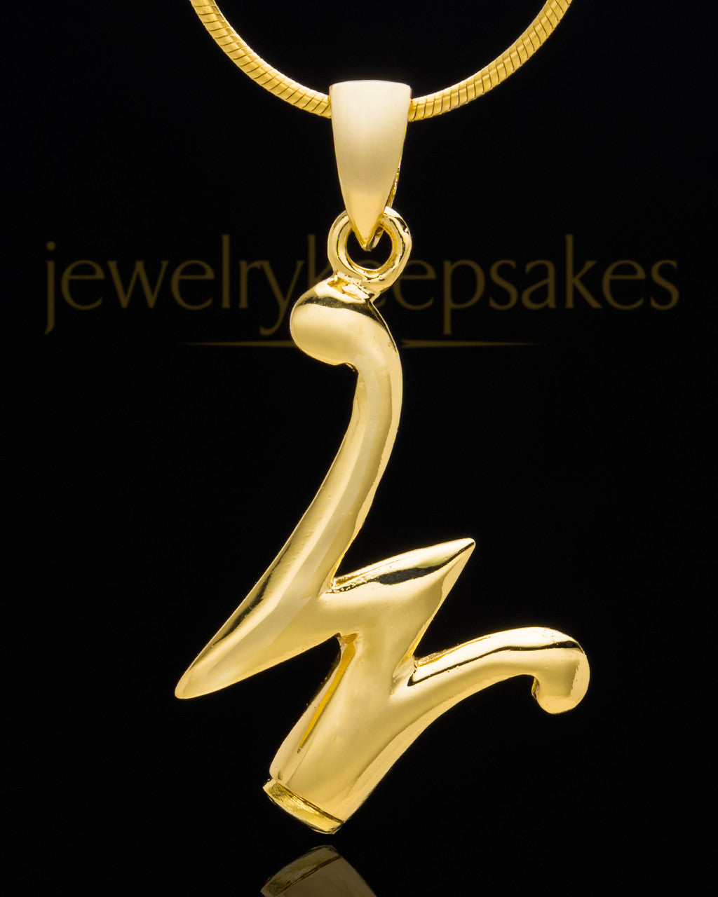 Gold Plated "W" Keepsake Jewelry