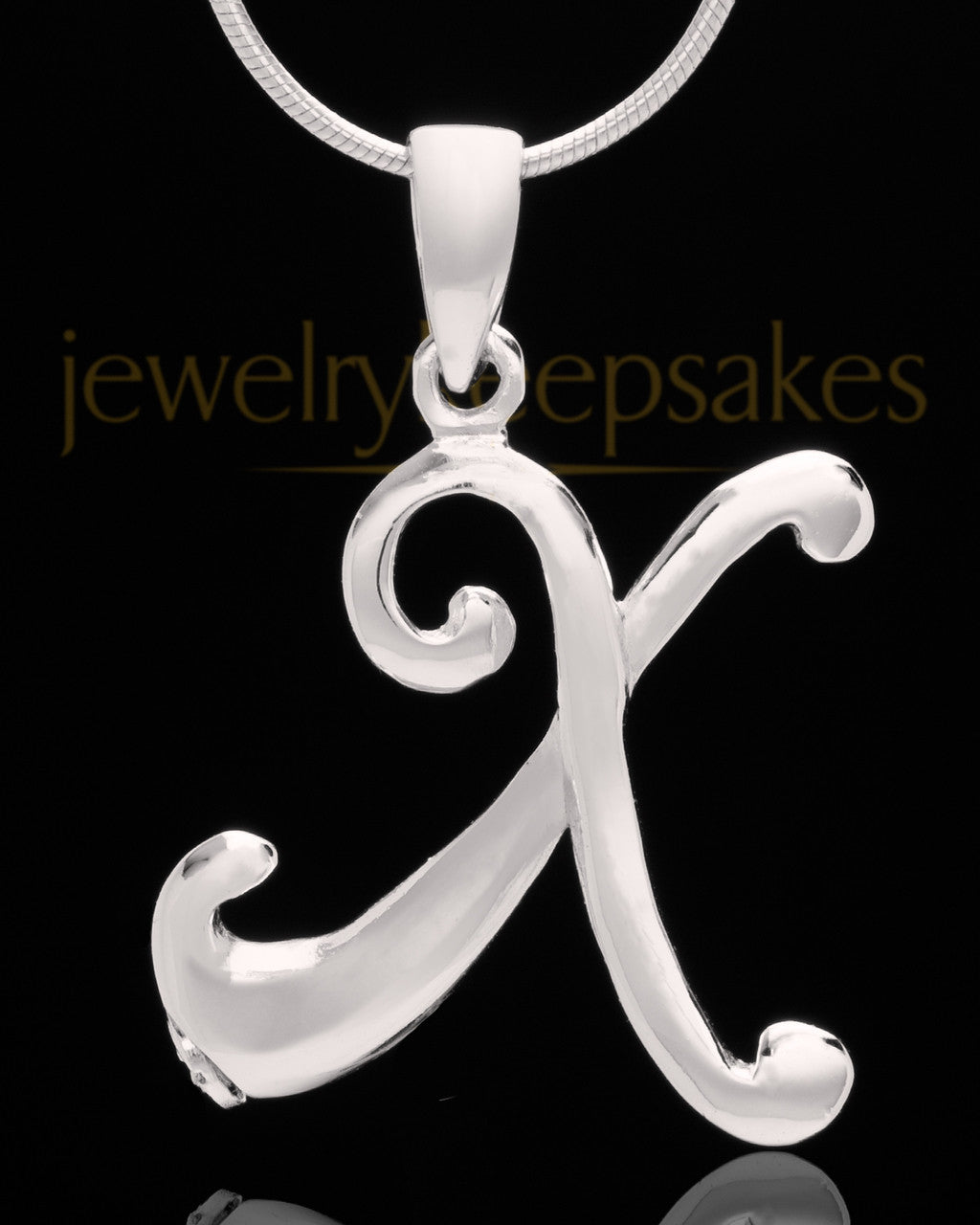 Silver Plated "X" Keepsake Jewelry