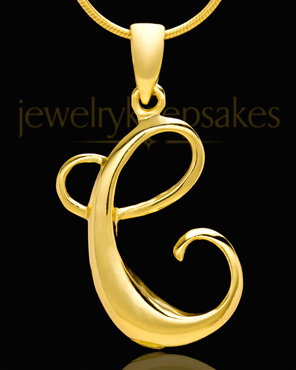 Gold Plated "C" Keepsake Jewelry