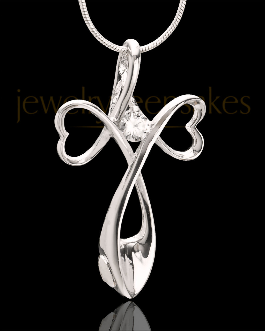 14K White Gold Forever in My Heart Keepsake Jewelry