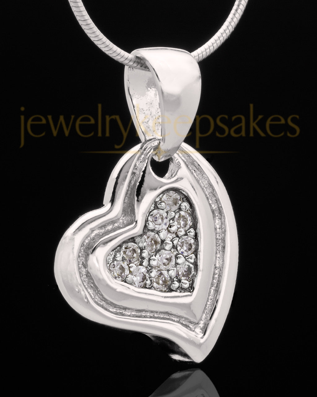 Sterling Silver Heart Trio Keepsake Jewelry