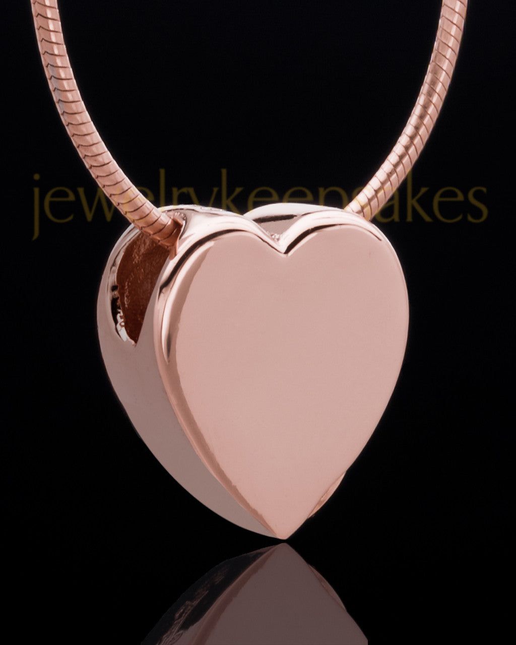 Rose Gold Plated Natural Heart Keepsake Jewelry