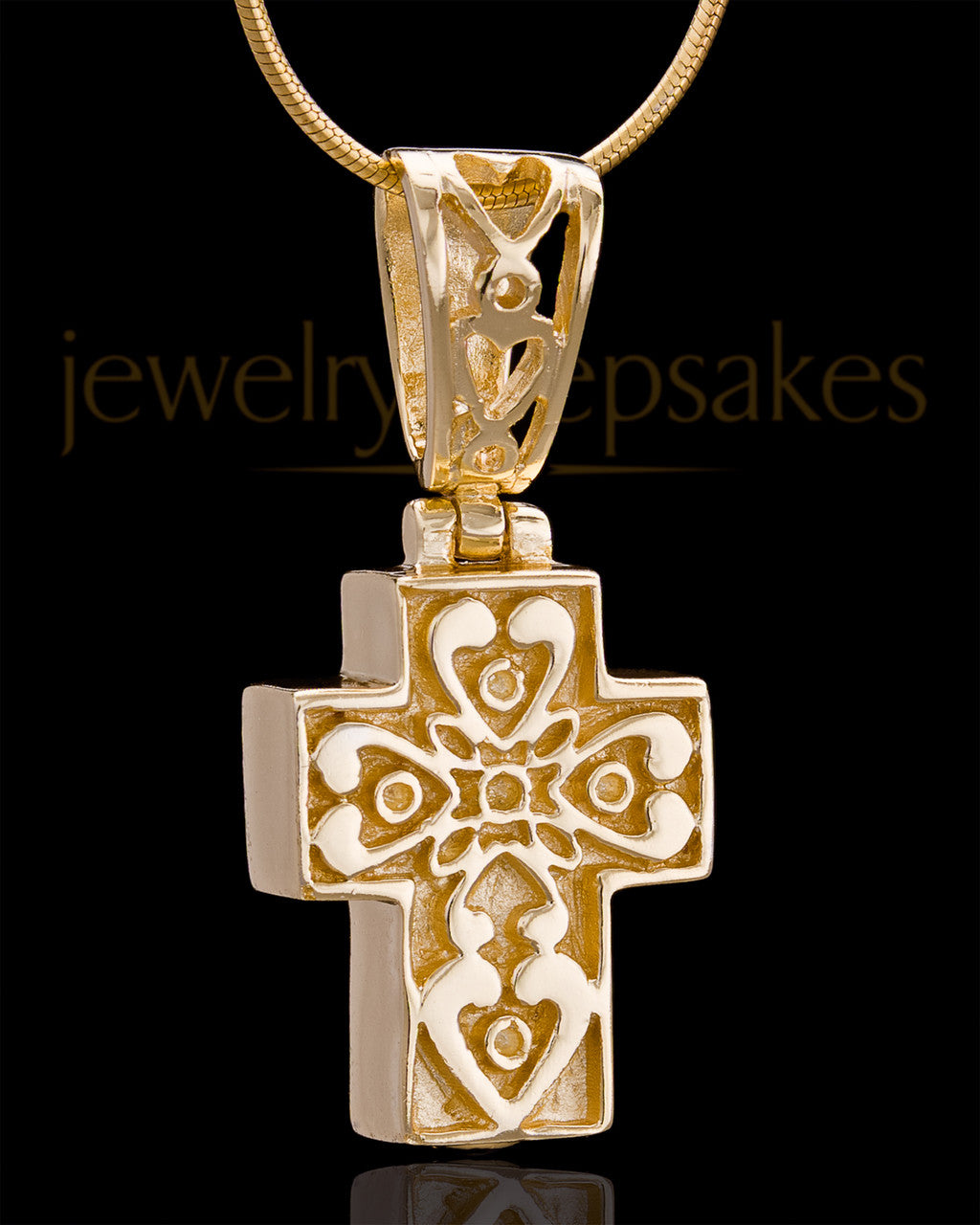 Gold Plated Esteemed Cross Keepsake Jewelry