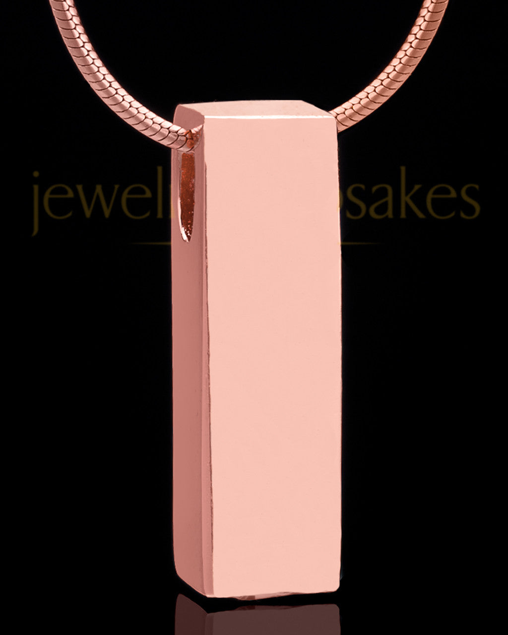 Rose Gold Plated Classy Cylinder Keepsake Jewelry