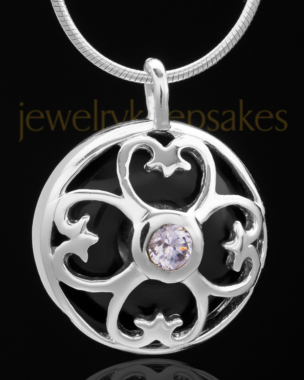 Silver Plated Clover Heart Keepsake Jewelry