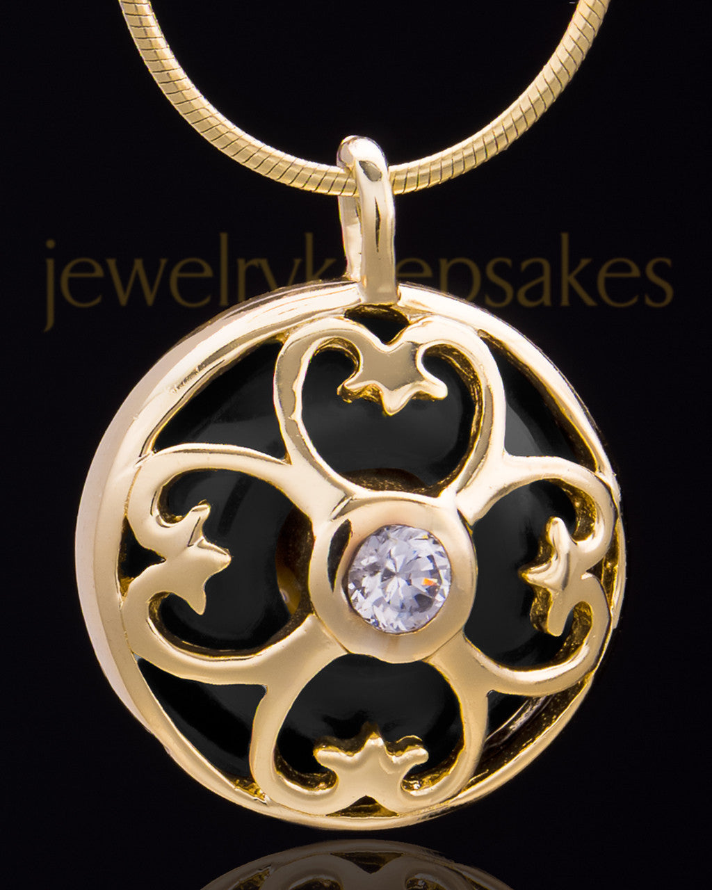 Gold Plated Clover Heart Keepsake Jewelry