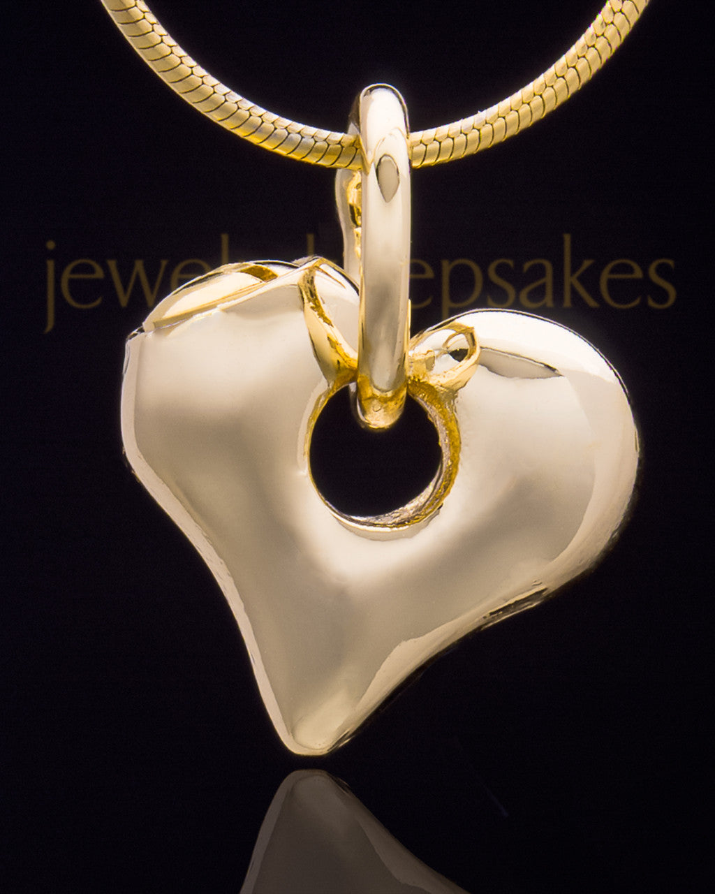 Gold Plated Stylish Heart Keepsake Jewelry