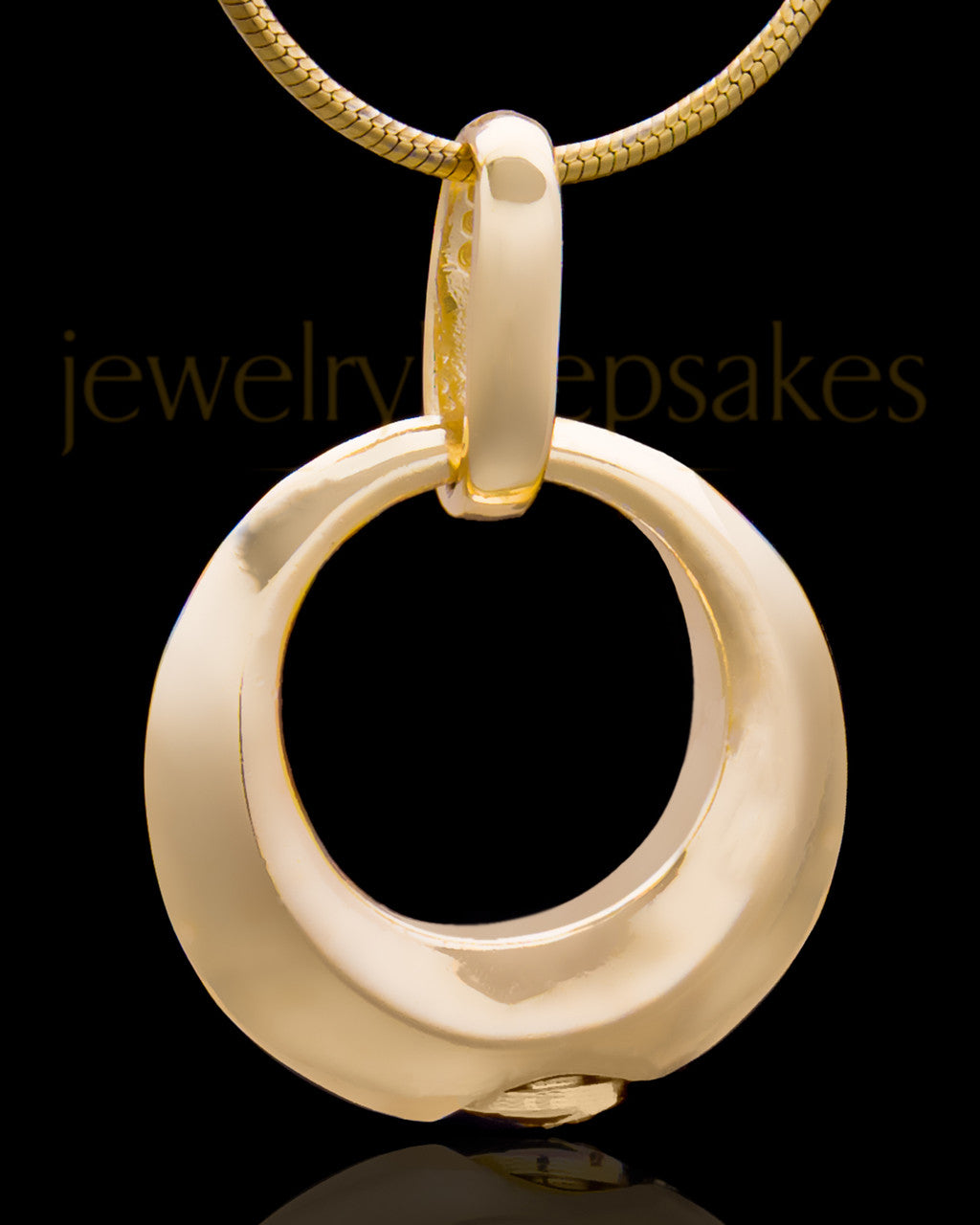Gold Plated Endless Round Keepsake Jewelry