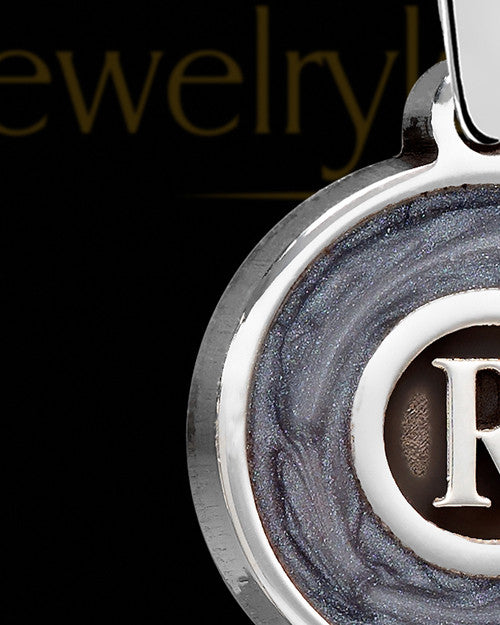 Dusky Initial Silver Ash Jewelry