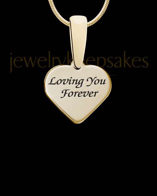 Dramatic Heart Gold Ash Jewelry