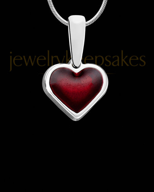 Blazing Heart Silver Ash Jewelry