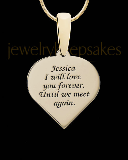 Burning Heart Gold with Spruce Ash Jewelry