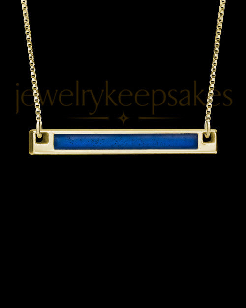 Gold Blue Beaming Ash Jewelry