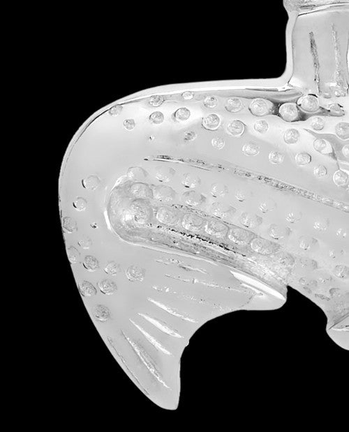 Circling Fish in White Gold Cremation Jewelry