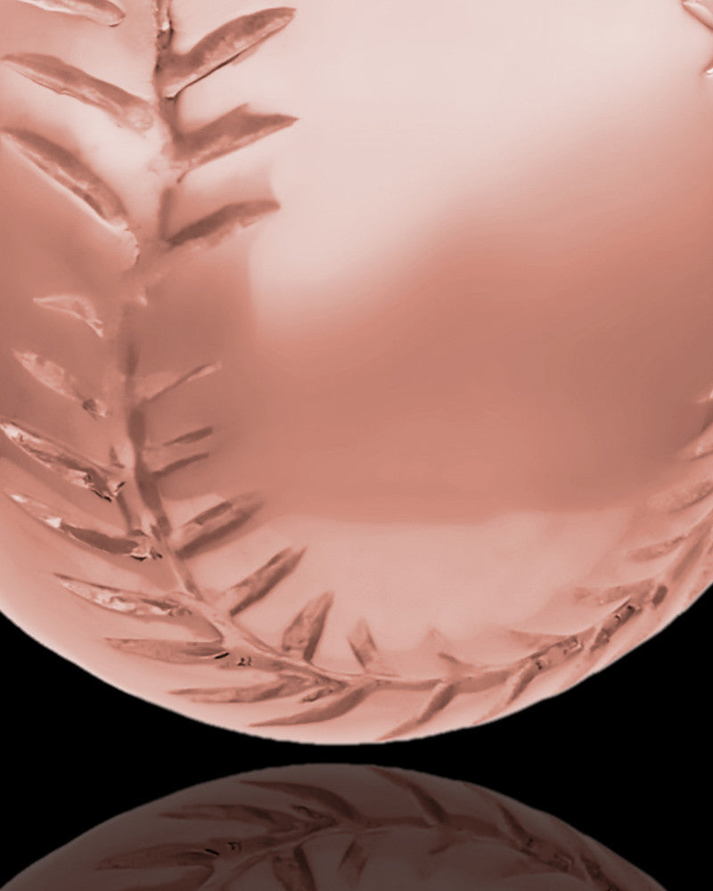 Baseball Urn Pendant in 14 Karat Rose Gold