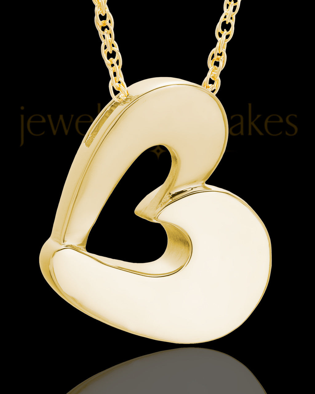 Urn Jewelry 14k Gold Chic Heart Keepsake