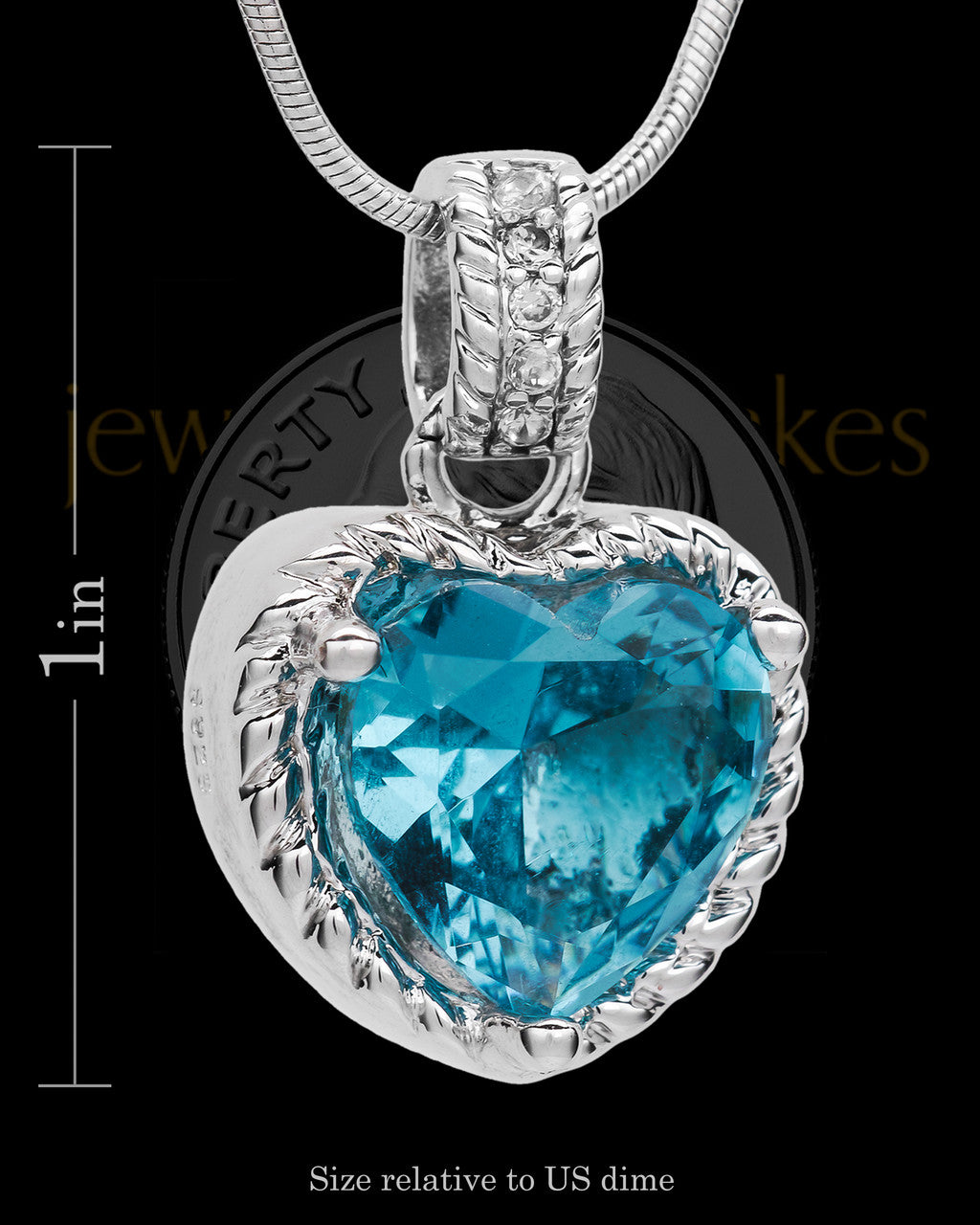 Sterling Silver Seascape Heart Keepsake Jewelry