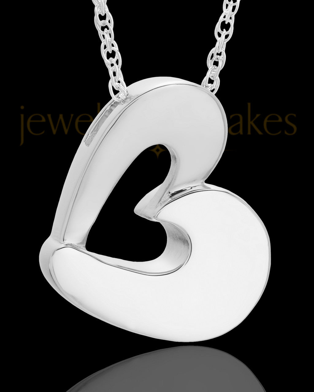 Urn Jewelry Sterling Silver Chic Heart Keepsake
