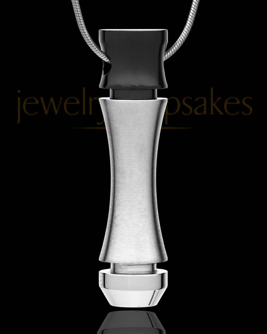 Remembrance Jewelry Stainless and Black Plated Mighty Cylinder