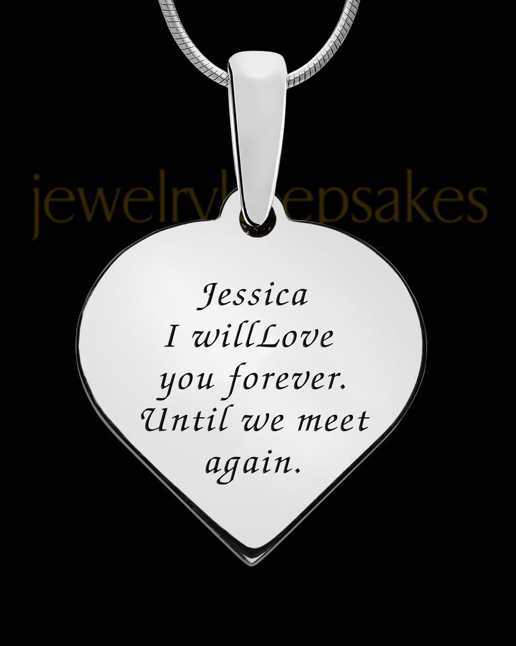 Sterling Silver Fancy Filigree Heart with Birthstone Thumbprint Pendant