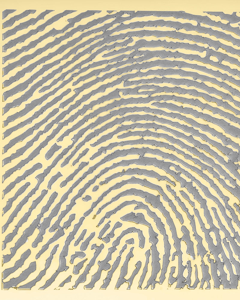 Gold Plated Stainless Whispering Thoughts Thumbprint Pendant