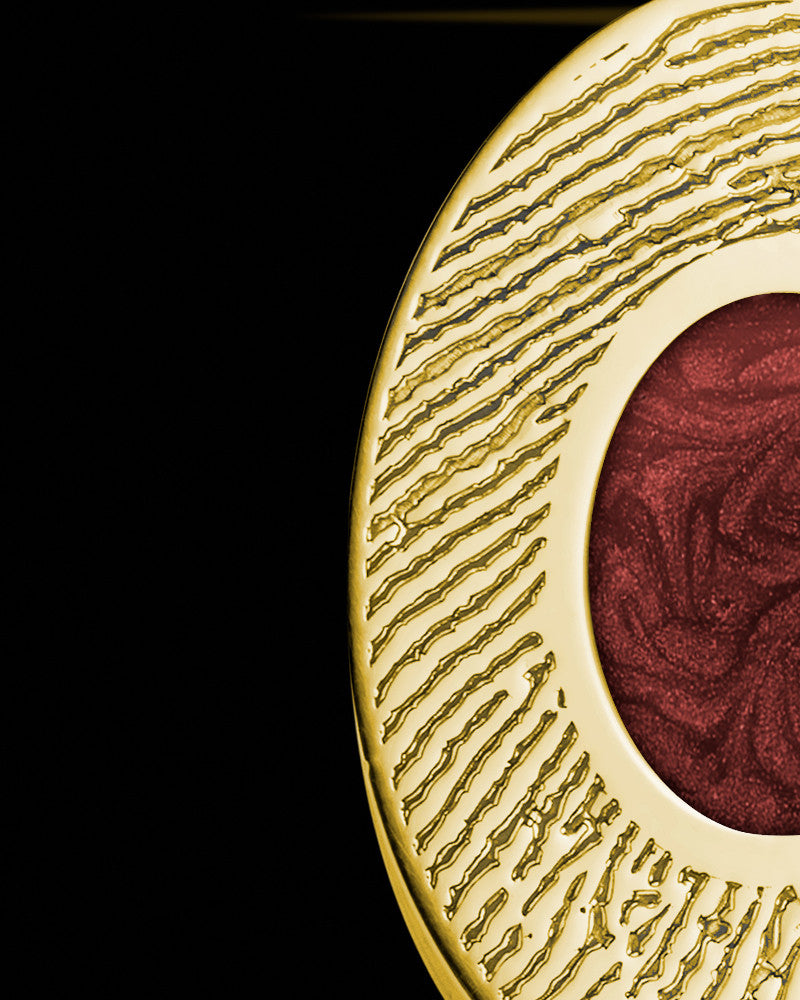 Gold Plated Sterling Silver Small Oval  Ash and Thumbprint Pendant
