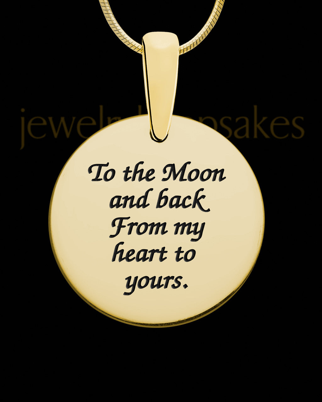 Gold Sterling Silver Signature Circle Thumbprint Pendant