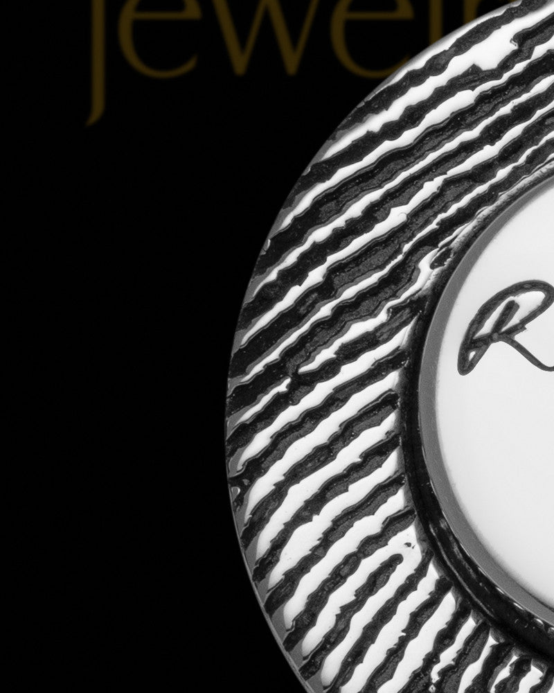 Sterling Silver Signature Circle Thumbprint Pendant