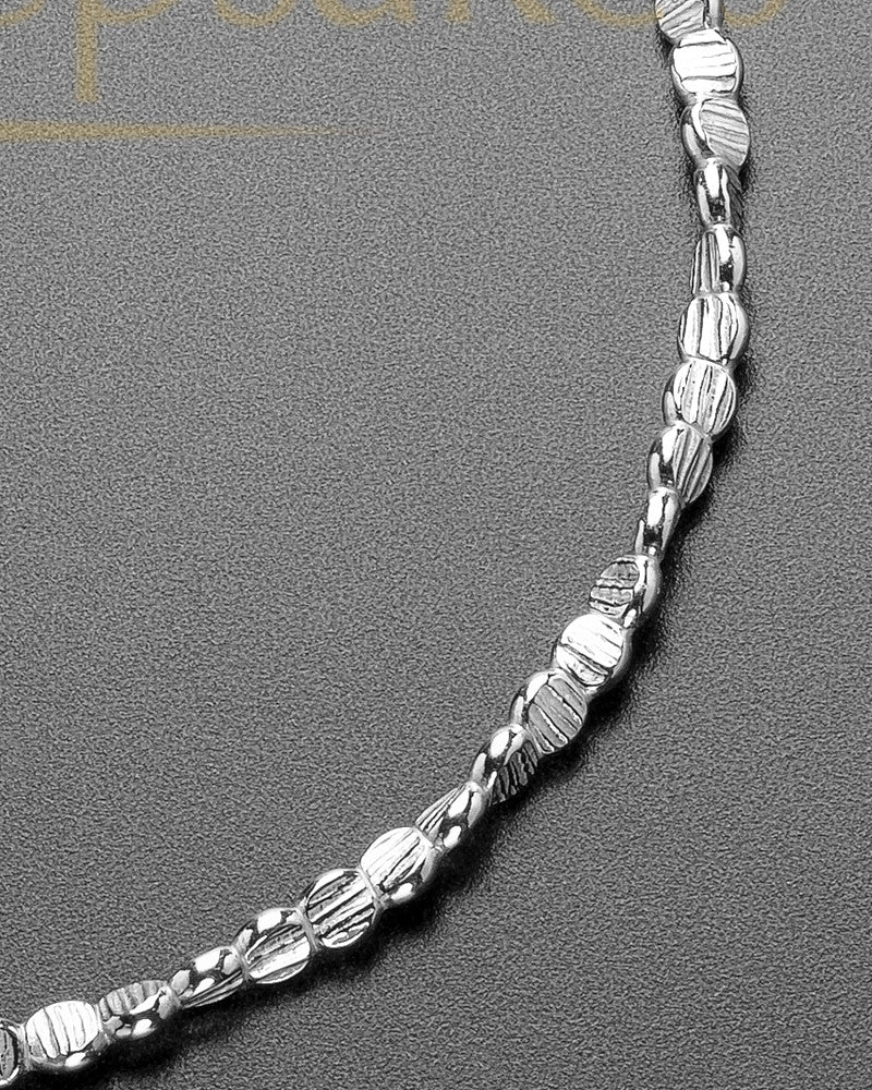 Brushed Octagon with Heart Thumbprint Luxury Bracelet