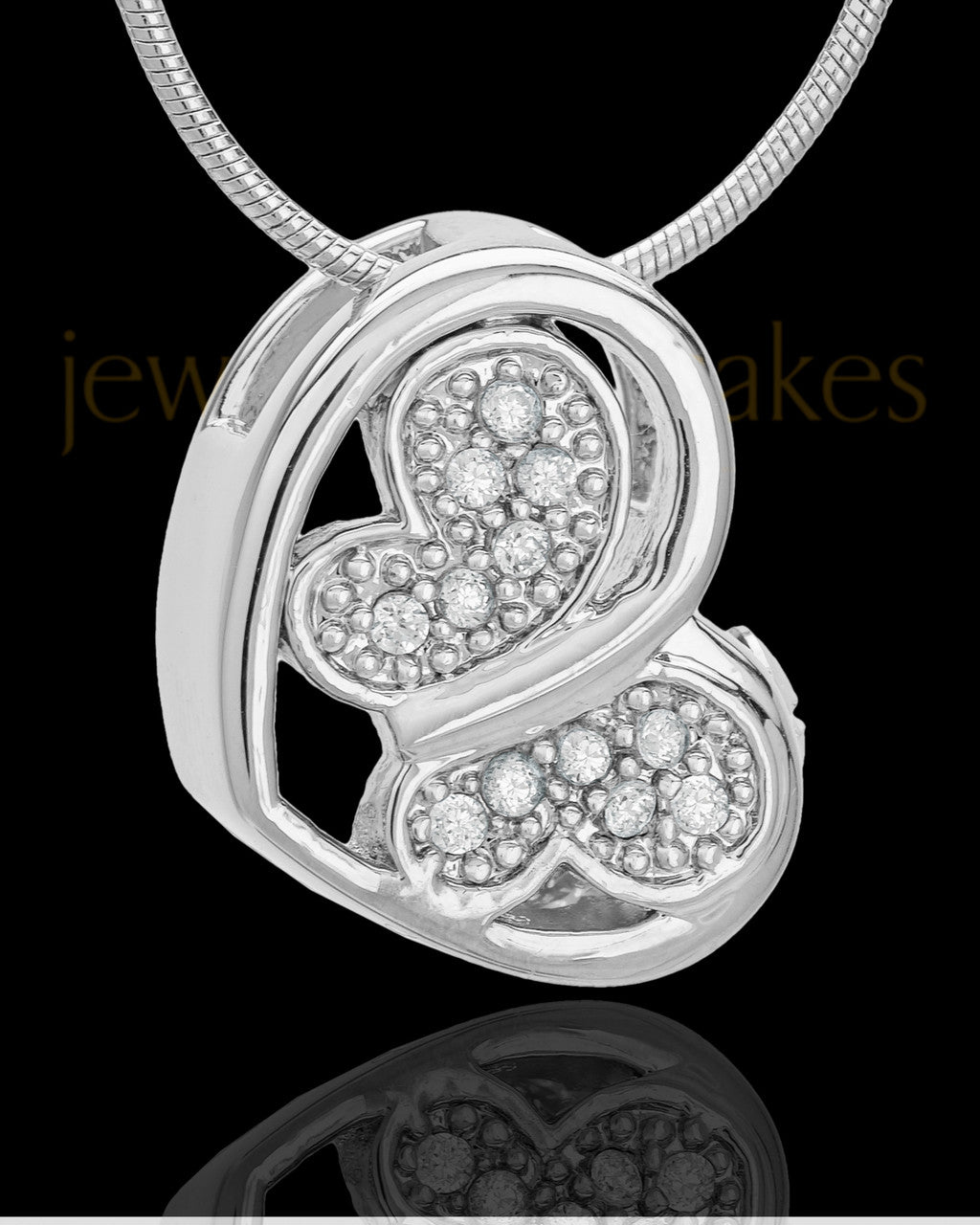 Sterling Silver Fluttering Heart Keepsake Jewelry