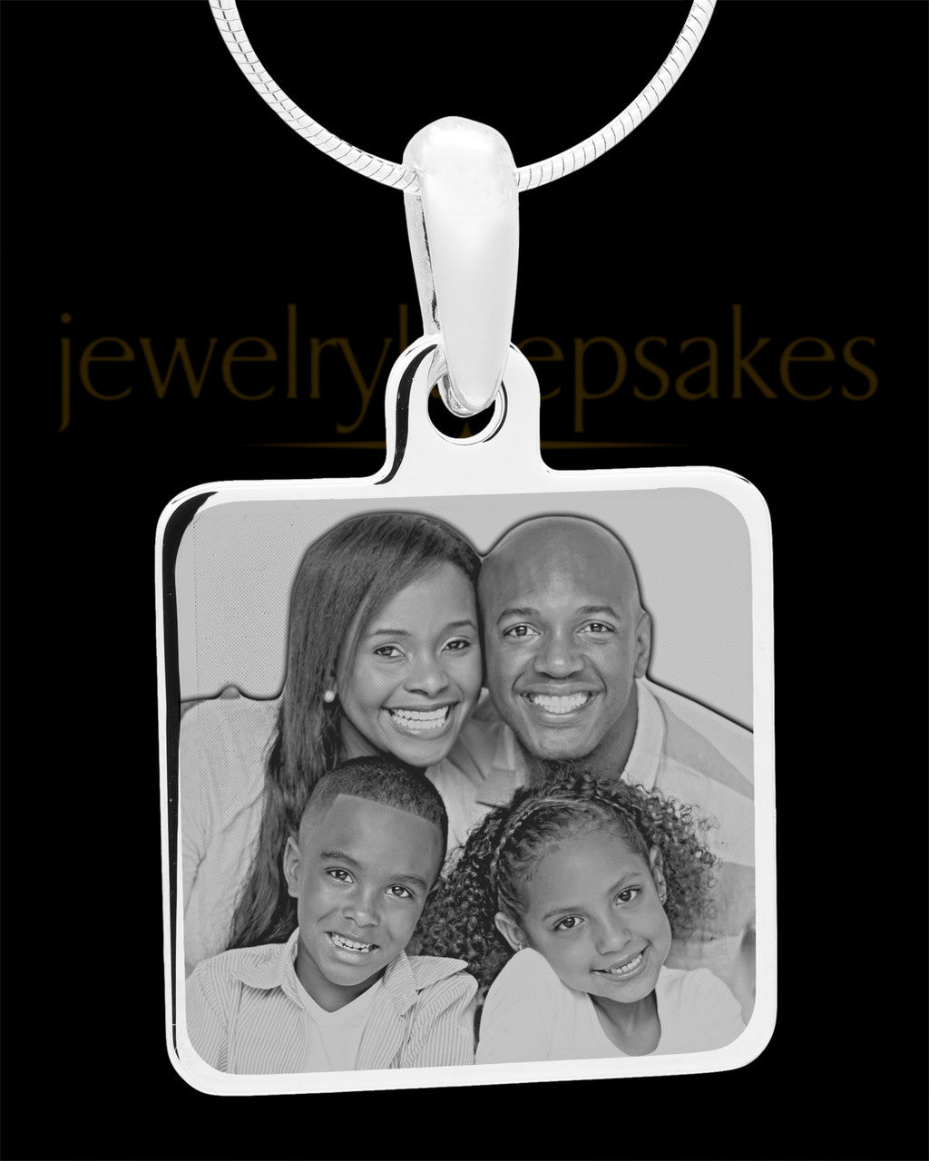Photo Engraved Stainless Steel Square