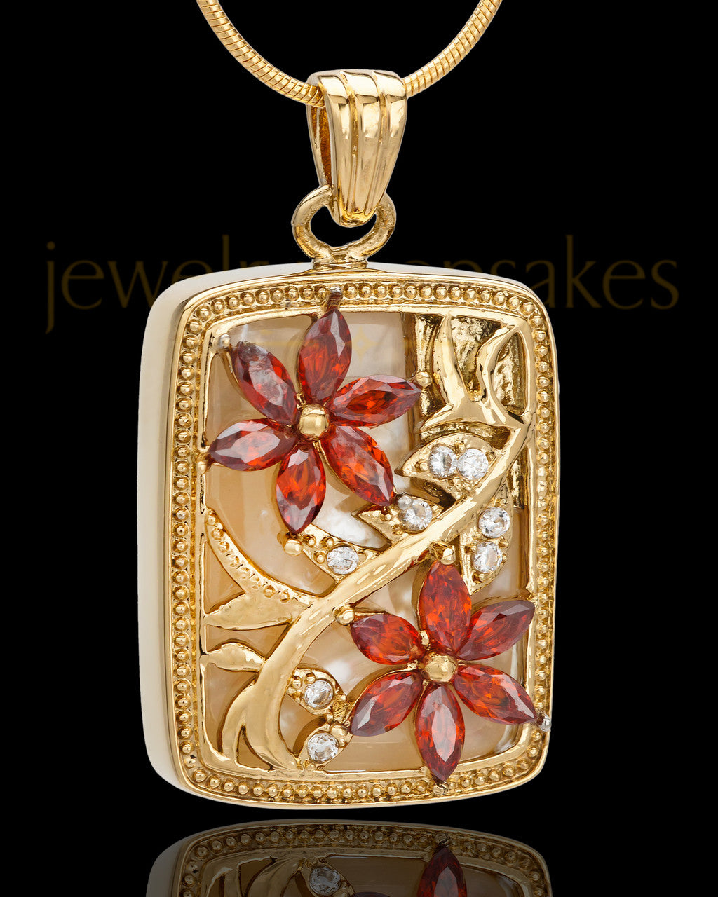Gold Plated Spring Garden Keepsake Jewelry
