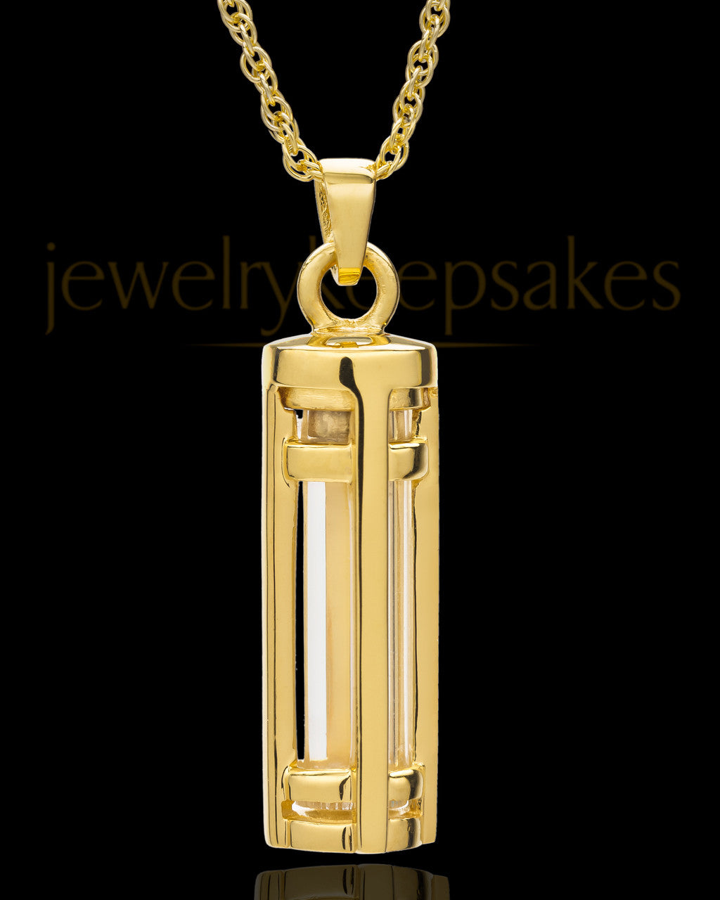 Hold Me Close Gold Plated Cylinder Keepsake