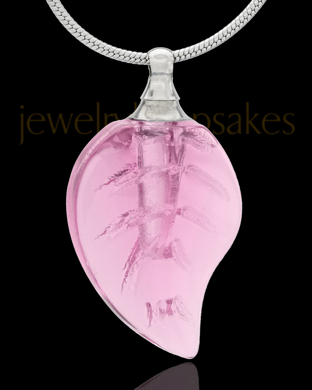 Urn Necklace Pink Fall Glass Locket