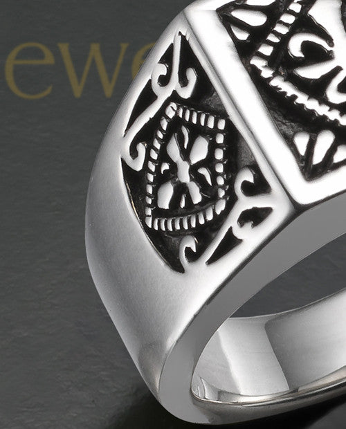 Men's Silver Royalty Cremation Ring